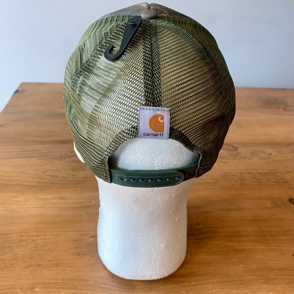Carhartt Force Camo Hat Cap Trucker Mesh Snap Back Graphic Hunting Outdoors - Picture 5 of 8